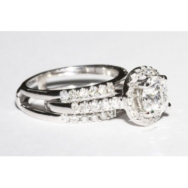 Engagement Ring & Insert Wedding Bands