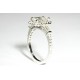33952502 Micro-Pave Halo & Tapered baguette Engagement Ring