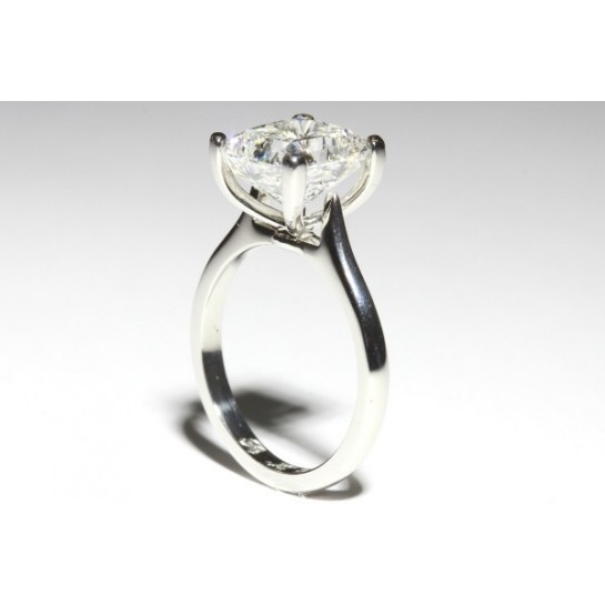 Curved Prong 2mm Cathedral Solitaire 