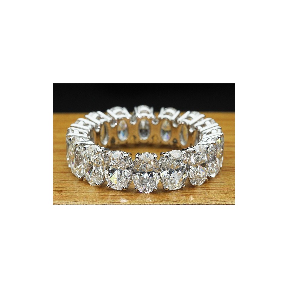 38004815 Oval Diamond 7.50 CT Eternity Wedding Band