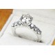 39934820 Round Diamond Open Prong Engagement Ring 