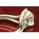 Platinum Custom Wire & Claw Set Engagement Ring
