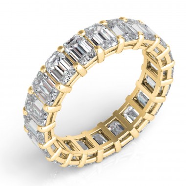 6.50 ctw Emerald Cut Eternity Band (avail in 3.50ct,4.50ct,5.50ct, 6.50ct, 7.50ct,8.50ct, 9.50ct, 10.50ct)