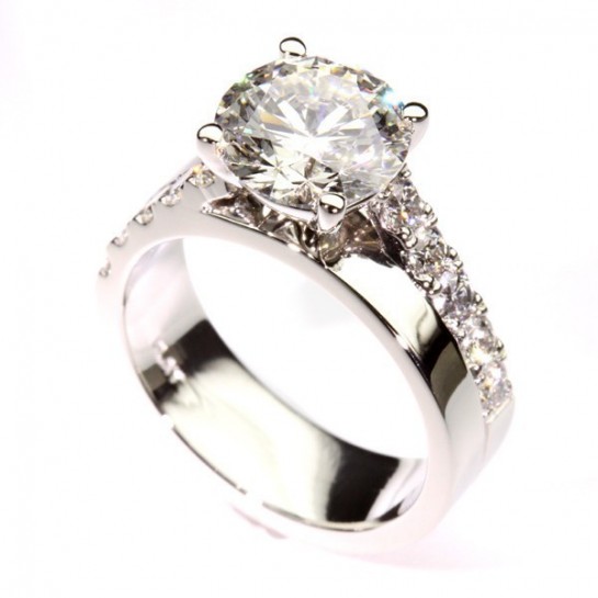 Platinum Diamond Custom Engagement Ring